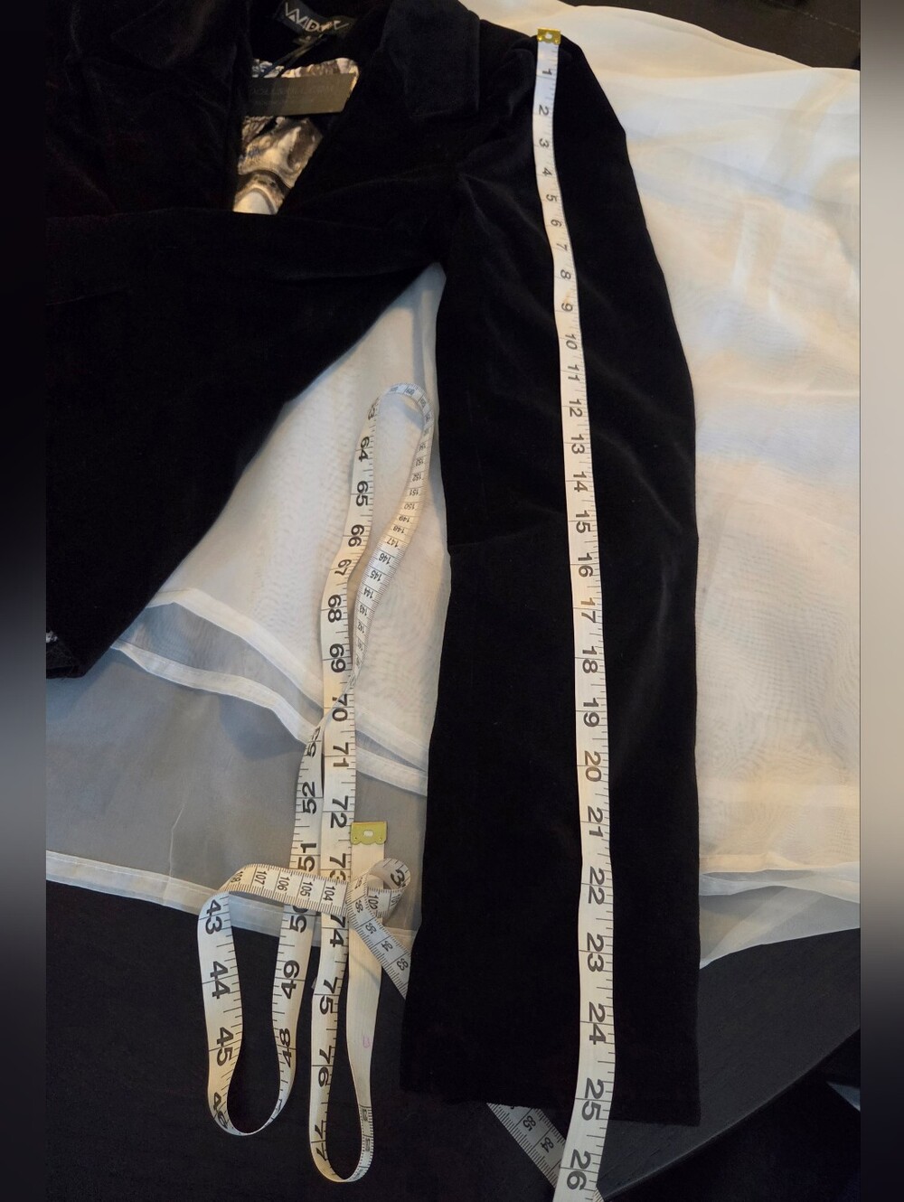 NWT Dolls Kill Widow - Dark Bloodlust Velvet Structured Blazer Jacket, Black, S - Picture 12 of 16